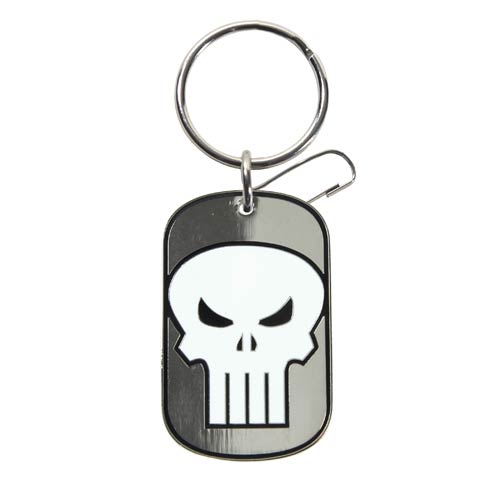 Punisher Tag Marvel Enamel Key Chain